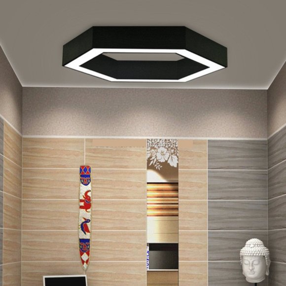 Hexagonal Chandelier - Ceiling Light - Pendant Light Contemporary Ceiling Lights - Picture 5 of 13